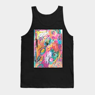 Orange abstract Tank Top